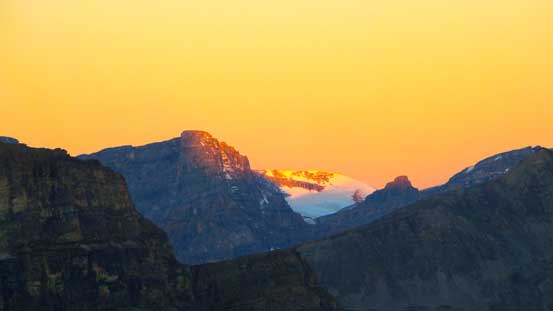 Alpenglow on Mt. Habel on the Wapta Icefield