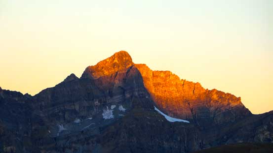 Glow on an unnamed peak. I don't think it's Watermelon Peak, but it's in that area.