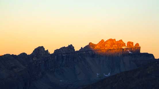 Glow on Dolomite Peak