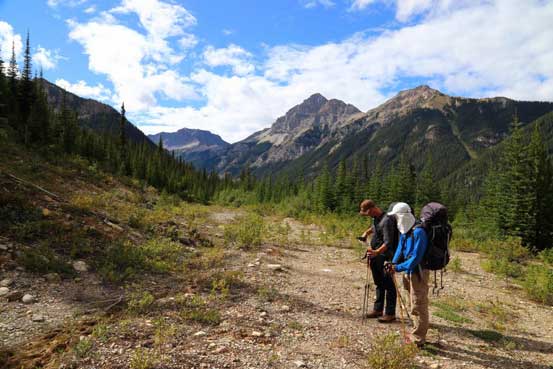 Vern and I checking the GPS. Photo by Ben