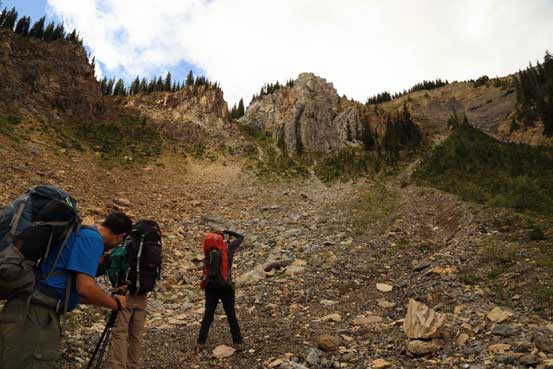 Looking back from the bowl. Photo by Ben