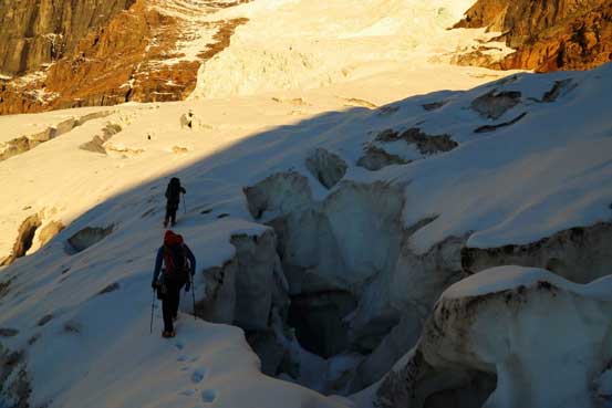 And, this is typical at the first crux. Photo by Ben