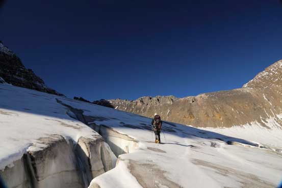Me leading the way. Photo by Ben