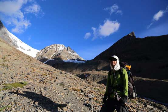 Me with Mushroom Peak just above my head. Photo by Ben
