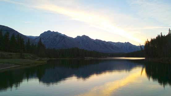 Johnson Lake in the morning