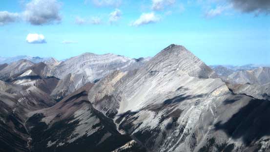Mt. Aylmer is the highest peak in this area. I solo'd it 2 years ago, and what a hack of a slog that was...