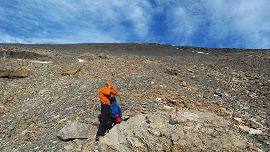 Oh yeah, scree slope. Oh yes, another pile of treadmill scree....