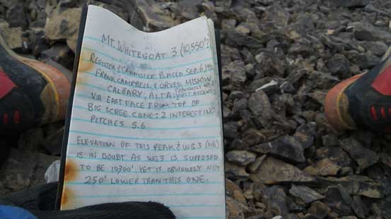 The register was placed by Miskiw and only got singed 4 or 5 times.