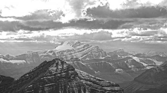 As Raff predicted, Mt. Bryce was soaked in the clouds. For sure....