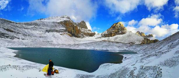 Panorama of the lake on Saturday morning. Well, winter is coming!