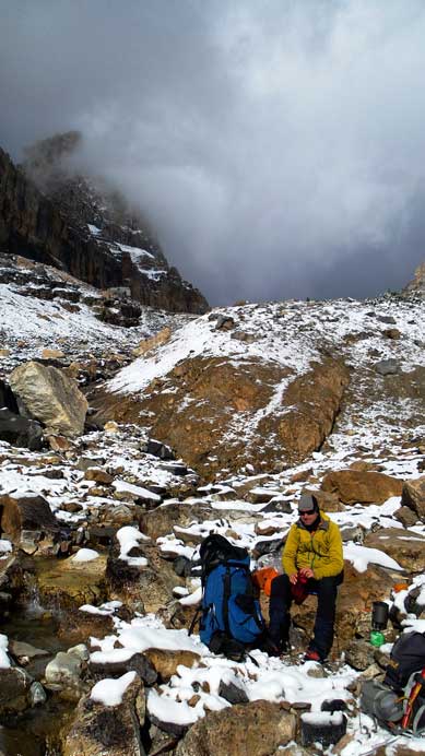 Taking a break on this long depproach