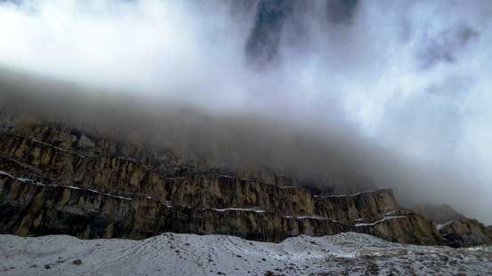 Interesting clouds formation on Mt. Cline