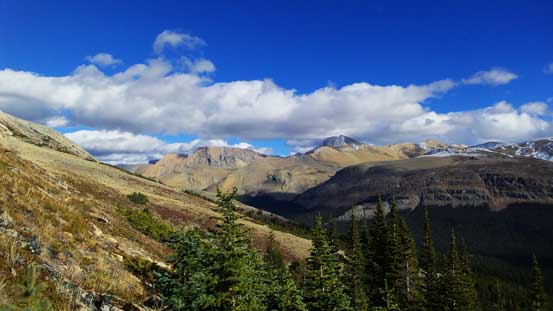 Looking back we got some great scenery