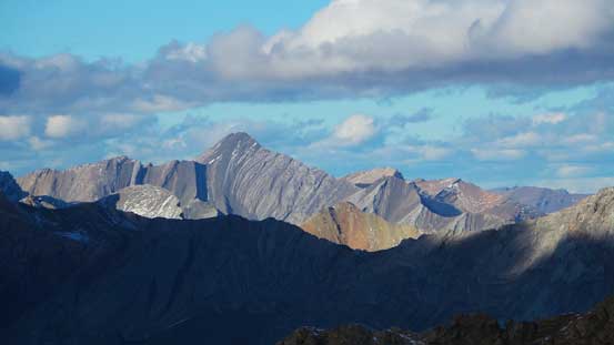 This peak doesn't have an official peak. It's named "Copia Peak" on bivouac.com