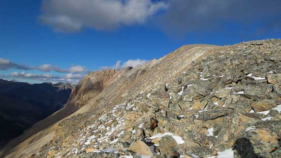 Leaving the summit behind