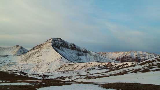 A view of one of the many unnamed peaks in this area
