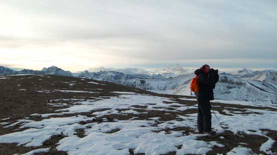 Ben soaking in the views