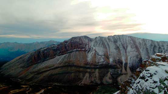 Marble Mountain which was our previous objective. From here it looks like our summit (right) is certainly higher than the official one (left)