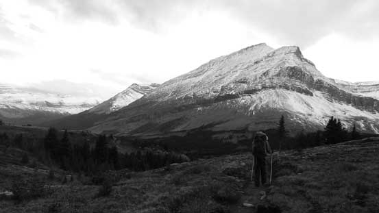 View from Nigel Pass. Clouds were moving in again.