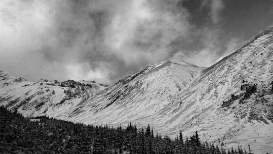 Finally could see our objective. Believe me or not it's 800 m height gain from here...