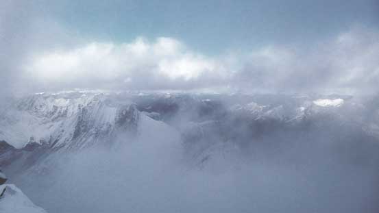 As much as the view we got looking into the front-country.