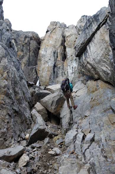 Me rappelling. Photo by Raff