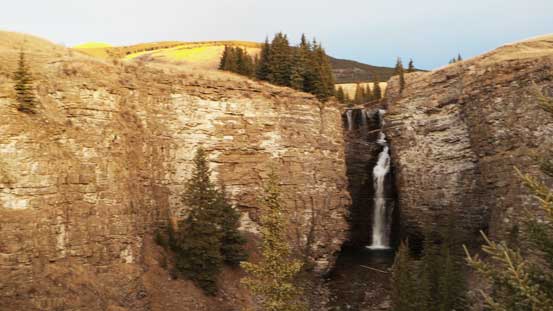 A neat waterfall. I was told it's regularly climbed in winter. 