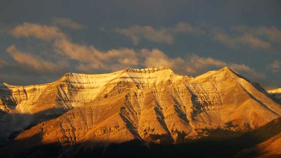 A closer look at Wapiti Mountain. Ben and I bagged it last year in October.