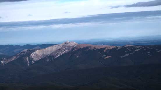 Limestone Mountain in the foothills. There's a ATV road leading to its top. 