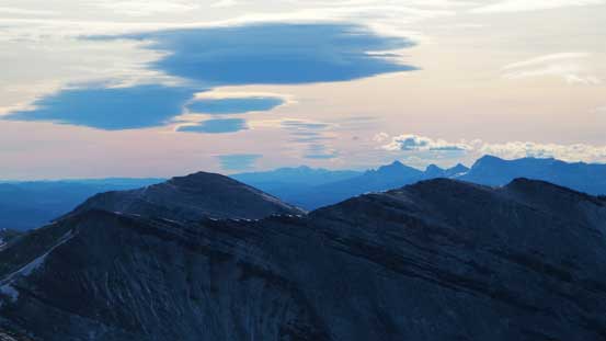 Looking south. Behind Eagle Mountain (left) on the skyline are peaks in the Ghost.