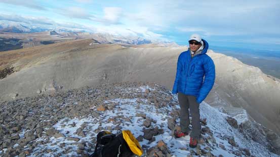 Me on the summit of Evangeline Peak