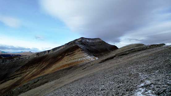 Looking back towards Evangeline