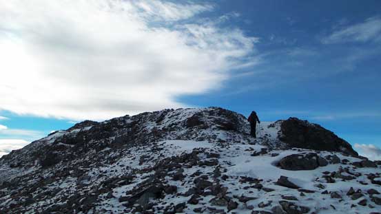 Ben near the true summit