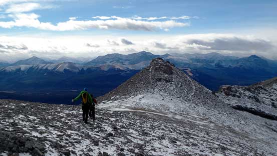 The next bump appeared to be equally high, we we had to ascend it as well. 