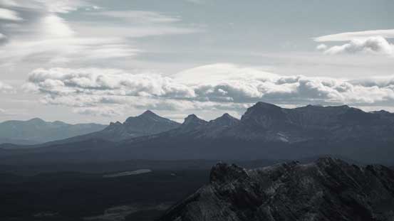 Black Rock Mountain and peaks in the Ghost