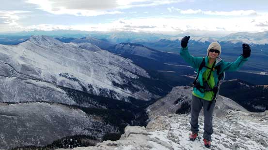 Me on the summit of "Rum Ridge Peak"