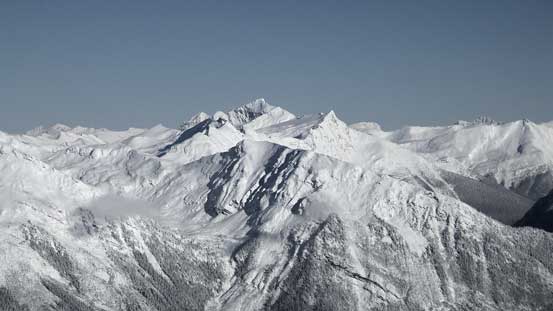 "Jag Peak" in Selwyn Range. Most of the names in this area are from bivouac.com