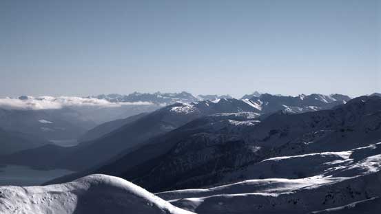 Looking way south towards the Northern Selkirks