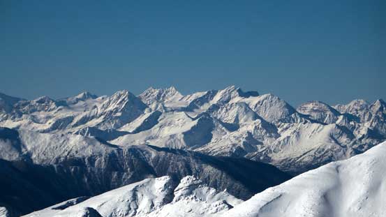 A bunch of peaks in the Cariboos, mostly unnamed