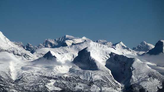 Way in the distance is Mt. Fraser, with Mt. Edith Cavell on the right skyline