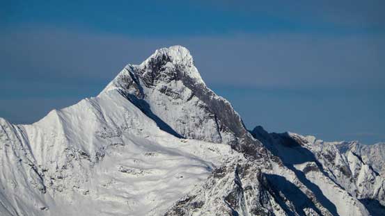 The super sexy Downie Peak. Its right hand ridge has been climbed - multipitch 5.8