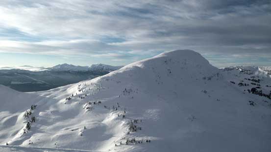 Looking back towards Keystone Peak