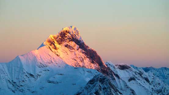 Downie Peak on glow