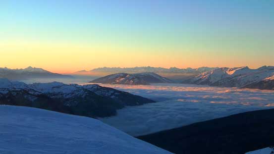 Valley clouds looking way south towards Revelstoke