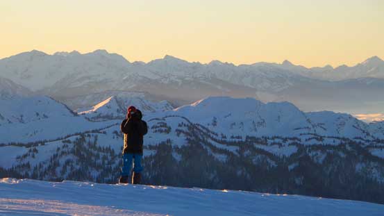 Ben soaking in the views