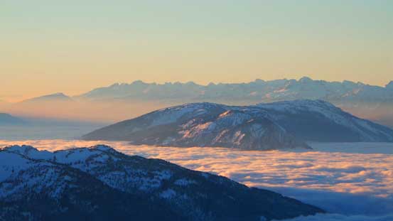 The rounded "island" is Frisby Ridge