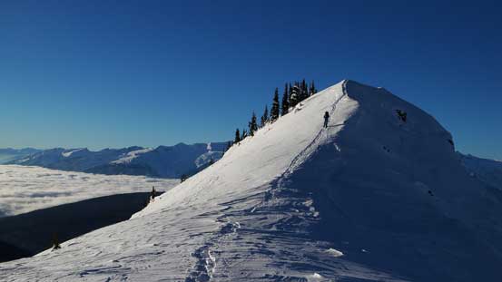 Ben re-ascending to a minor bump