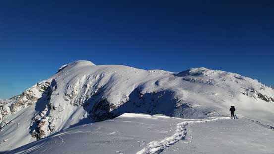 Looking back towards Keystone