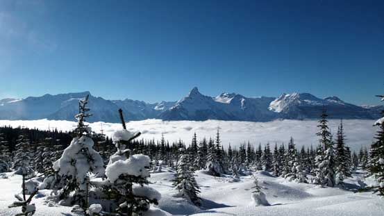 It's already afternoon and the valley clouds hadn't lifted yet