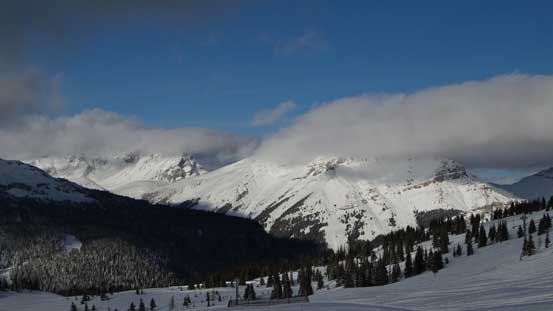 Mt. Bourgeau from the ski resort boundary